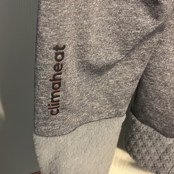 Adidas Running Grey 1/4 Zip Athletic Fleece ClimaHeat Jacket - Picture 5 of 5